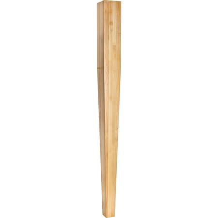 Hardware Resources 3-1/2" Wx3-1/2"Dx42"H Oak Square Tapered Post P43-42OK